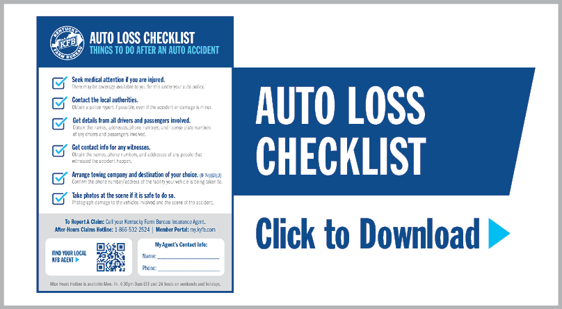 Auto Loss Checklist Download