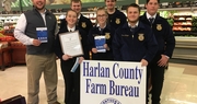 Future Farmers of America and Harlan County Farm Bureau recognize Food Check-out Week