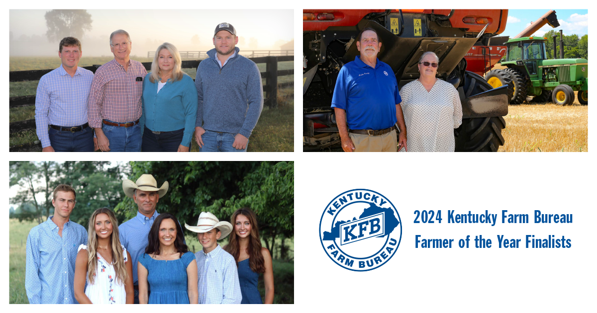 Kentucky Farm Bureau Names 2024 Kentucky Farmer  of the Year Finalists