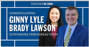 Ginny Lyle and Brady Lawson Win Outstanding Farm Bureau Youth Contest